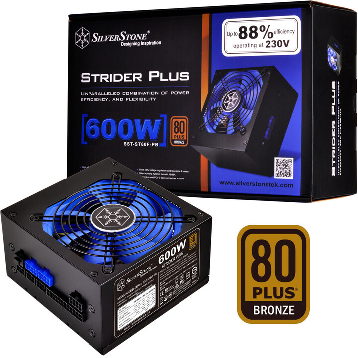 SilverStone Strider Plus ST60F-PB - 600W_1590531853