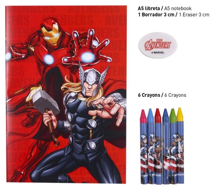Školní set Marvel Comics: Avengers, 7 předmětů_1963800703