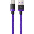Baseus kabel pro rychlonabíjení a přenos dat HW USB Type-C 40W 1m, fialová