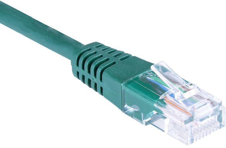 Masterlan patch kabel UTP, Cat5e, 0,5m, zelená