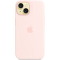 Apple Silikonový kryt s MagSafe pro iPhone 15, světle růžová_577947764