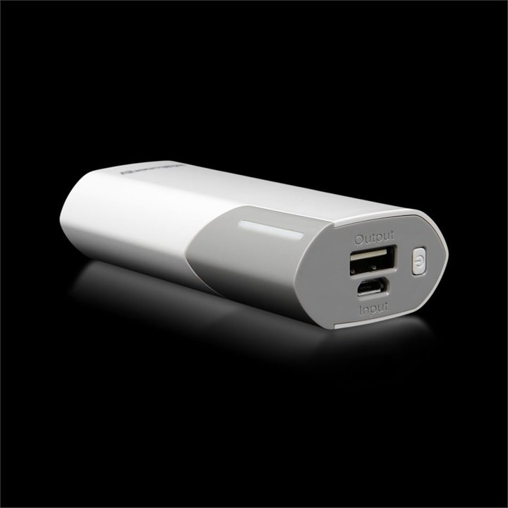 Whitenergy Power Bank 4000mAh 1A Li-Ion, bílá/šedá_812075030