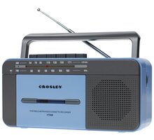 Crosley Cassette Player, modrá/šedá CT102A-BG4