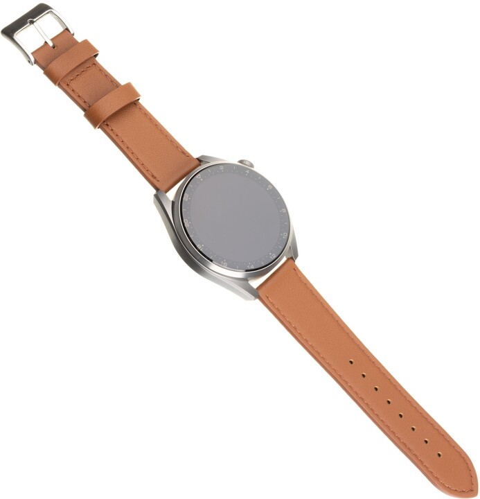 FIXED kožený řemínek pro smartwatch, 20mm, hnědá_748207003