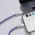 BASEUS kabel Cafule USB-C - Lightning, nabíjecí, datový, PD 20W, 1m, fialová_987940015
