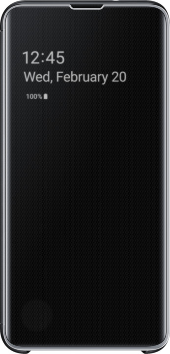 Samsung Clear View flipové pouzdro pro Samsung G970 Galaxy S10e, černá_1639275528