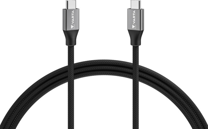VARTA kabel USB-C - USB-C, 100W, 2m, černá_1729619029