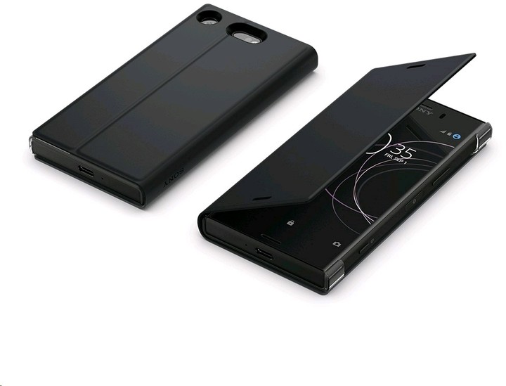 Sony Style Cover Flip pro Xperia XZ1 Compact, černá_1395378455