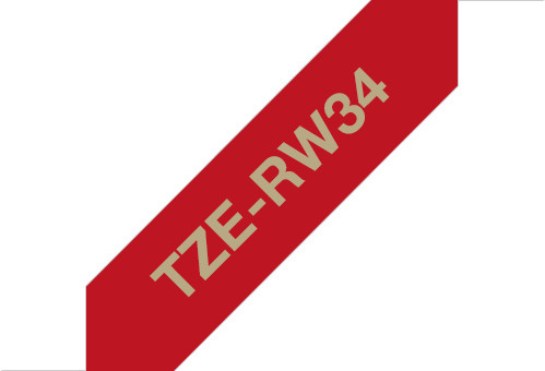 Brother TZE-RW34 vínově červená / zlatá, 12 mm, 4m_1852270577