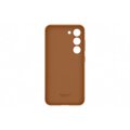 Samsung kožený zadní kryt pro Galaxy S23, hnědá_508478385