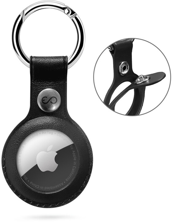Epico klíčenka na Apple AirTag, kožená, černá_316902773