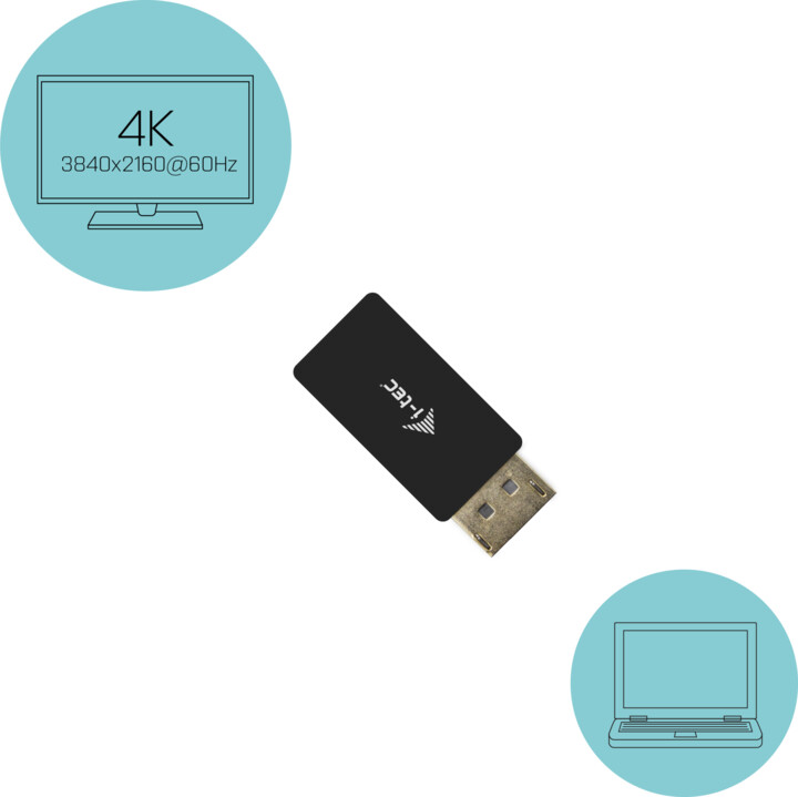 i-tec DisplayPort adaptér na HDMI 4K/60 Hz