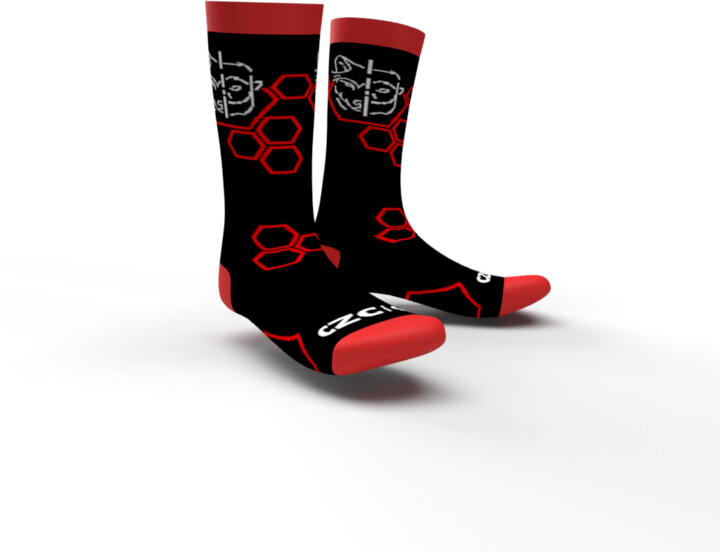Ponožky CZC.Gaming Shapeshifter, 39-41, černé/červené - v hodnotě 199 Kč_647787754
