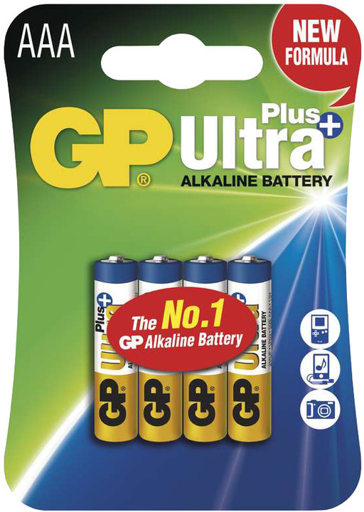 GP AAA Ultra Plus, alkalická 4ks_1880581873