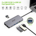 Acer dokovací stanice USB-C 12v1, 2 x USB3.2, 2 x USB2.0, SD/TF, 2 x HDMI, DP, RJ45, jack, PD 60W_836711588