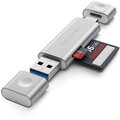 Satechi Aluminum Type-C USB 30, Micro/SD Card Reader, stříbrná_1335348882