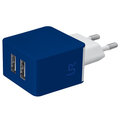 Trust USB nabíječka 5W, 2xUSB 1A, modrá