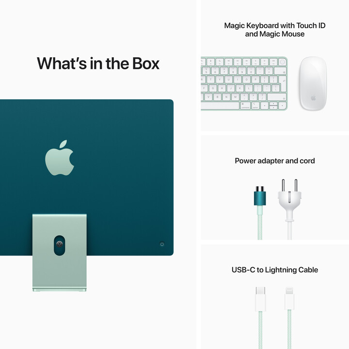 Apple iMac 24&quot; 4,5K Retina M1 /8GB/512GB/8-core GPU, zelená_2038213869