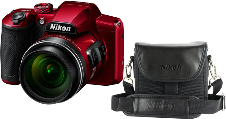 Nikon Coolpix B, červená + brašna VQAK   CZC.cz