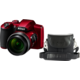Nikon Coolpix B600, červená + brašna