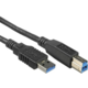 PremiumCord kabel USB 3.0 Super-speed 5Gbps A-B, 9pin, 1m