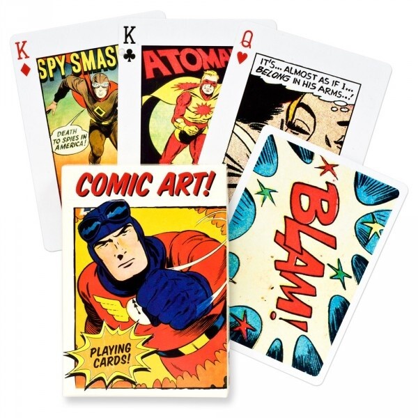 Hrací karty Piatnik Poker - Vintage Comic Art