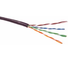 PremiumCord TP kabel 4x2,lanko UTP Cat5e AWG24,čistá měď305m, černá_495617243