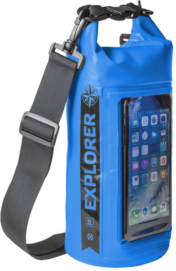 CELLY voděodolný vak Explorer 2L s kapsou na telefon do 6,2&quot;, modrý_828168822