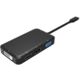 PremiumCord převodník USB3.1 typ C na HDMI + DVI + VGA + DisplayPort