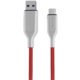 Forever CORE datový kabel USB-C, 5A, 1m, textilní, červená