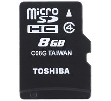 Toshiba Micro SDHC 8GB Class 4 + SD adaptér_2139408856