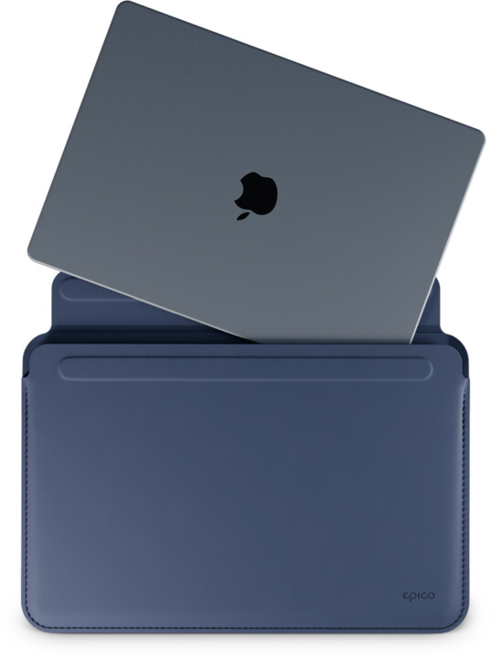 EPICO kožený obal pro Apple MacBook Air/Pro 13,3&quot;, tmavě modrá_98751723