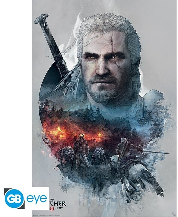 Plakát The Witcher - Geralt (91.5x61)_774242961