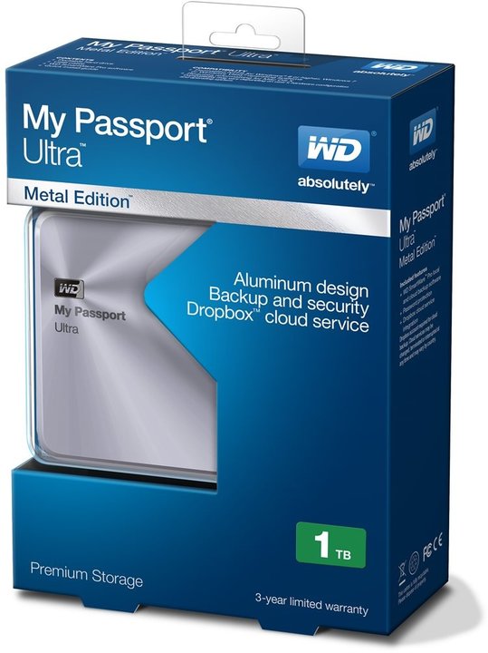 WD My Passport Ultra Metal - 1TB, stříbrná_1732006590