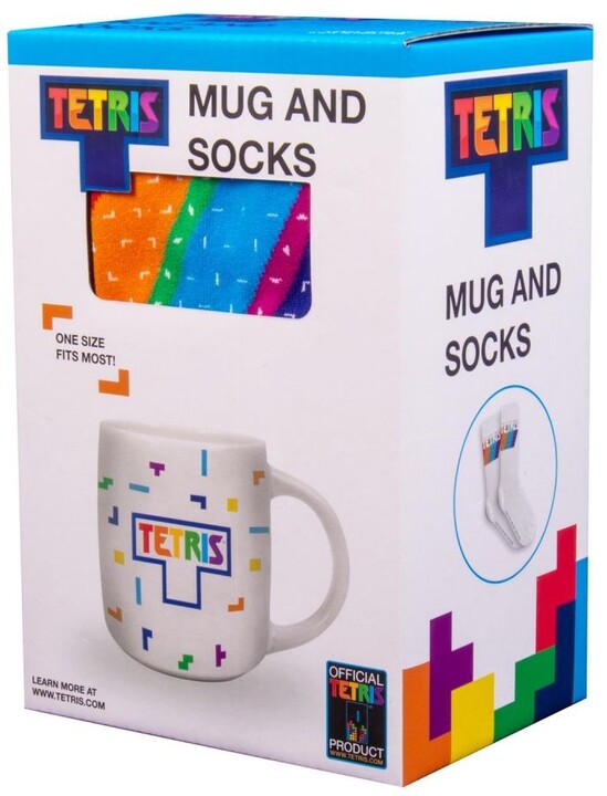 Dárkový set Fizz Creation - Tetris, ponožky a hrnek, 450ml_1815380937
