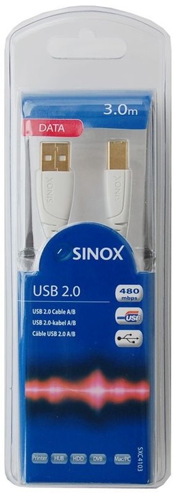 Sinox SXC4102 USB A-B, 2m_1818881884
