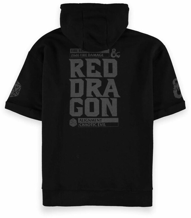 Mikina Dungeons and Dragons - Red Dragon, krátký rukáv (XL)_370942756