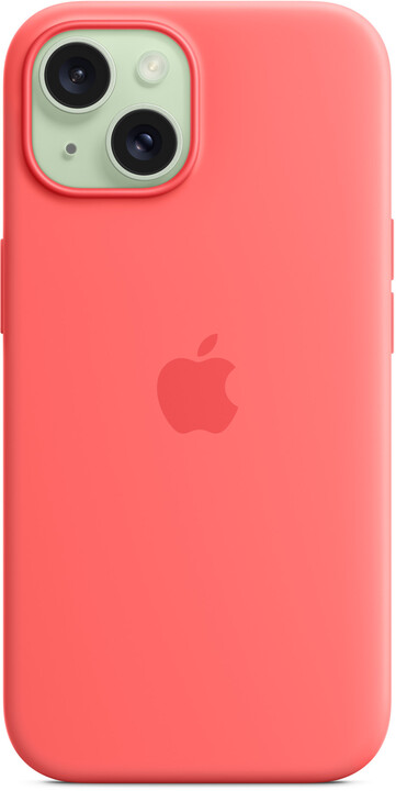 Apple Silikonový kryt s MagSafe pro iPhone 15, světle melounová_841537717