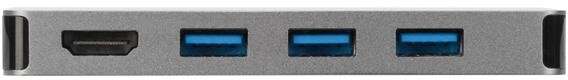 Targus hub USB-C - 3x USB, HDMI, SD/MicroSD, 4Kx2K@30Hz, stříbrná_1006194264