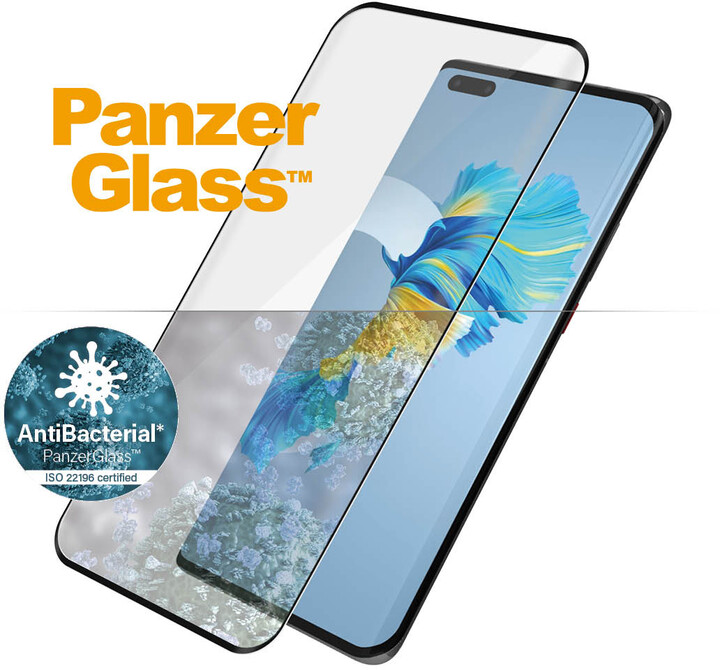 PanzerGlass ochranné sklo Premium pro Huawei Mate 40 Pro/40 Pro+, antibakteriální, černá_1537795604