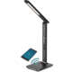 IMMAX LED stolní lampička Kingfisher, Qi nabíjení, černá_549321546