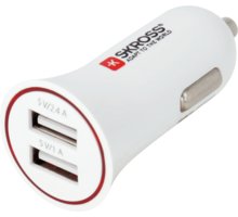 SKROSS USB nabíjecí autoadaptér Dual USB Car Charger, 3400mA max, DC 12V