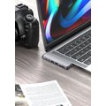 FIXED USB-C hliníkový hub 7v1 pro MacBook Pro/Air, šedá