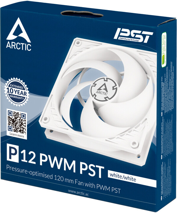 Arctic P12 PWM PST, 120mm, bílý_609608895