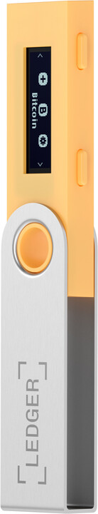 Ledger Nano S Saffron Yellow, hardwarová peněženka na kryptoměny_408044446
