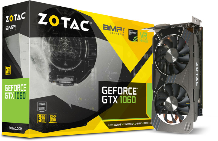 Zotac GeForce GTX 1060 AMP, 3GB GDDR5_2026100052
