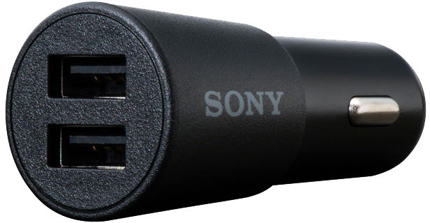 Sony autoadaptér s DC12/24 V vstupem, 2 x USB Type A porty s výkonem 5V 4,8A (2x 2,4 A), černá_2047790350