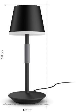 Philips Hue Go přenosná stolní lampička, černá_489786560