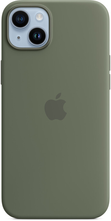 Apple Silikonový kryt s MagSafe pro iPhone 14 Plus, olivová_1554492199