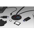 ICY BOX IB-Hub1404, 3x USB 3.0 (1x Type-C), SD/MicroSD card reader, LED display_1482180989
